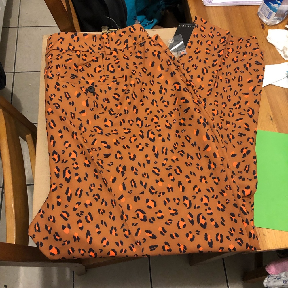 Cheetah print pants